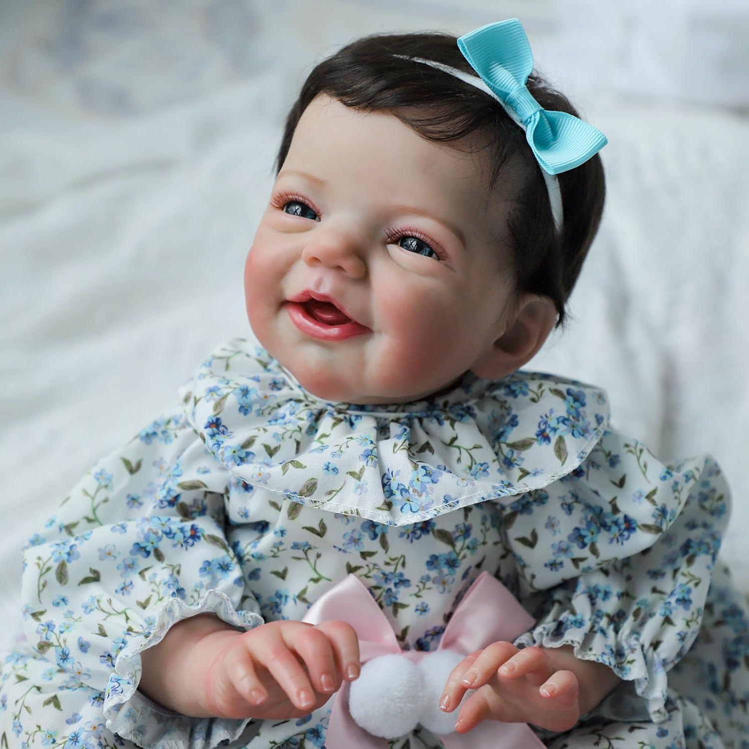 Muñeca bebé renacida KSBD 45.72 cm con accesorios