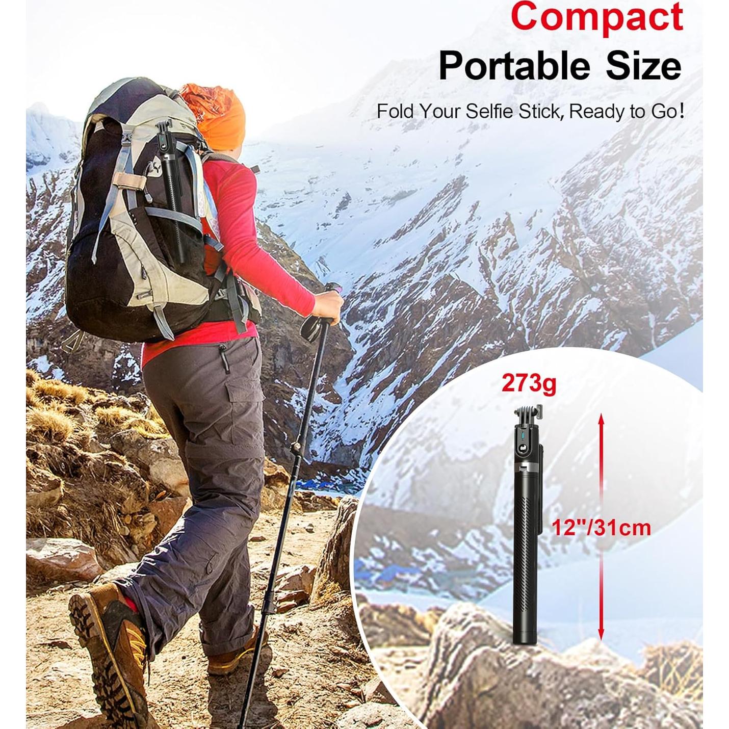 Trípode para teléfono ASHINER con control remoto y luces LED