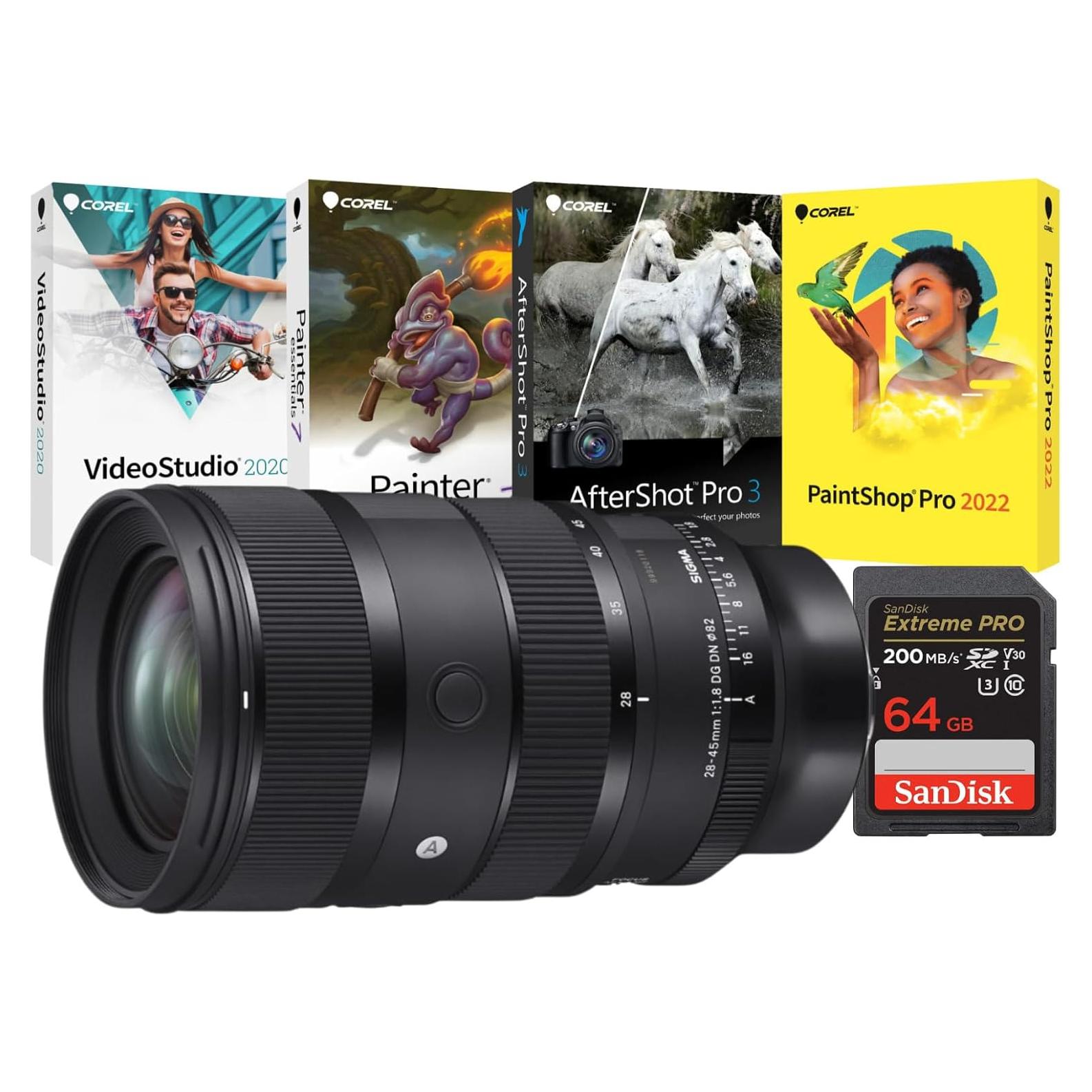 Lente Sigma 28-45mm F1.8 DG DN Art Montura L con Software y Tarjeta