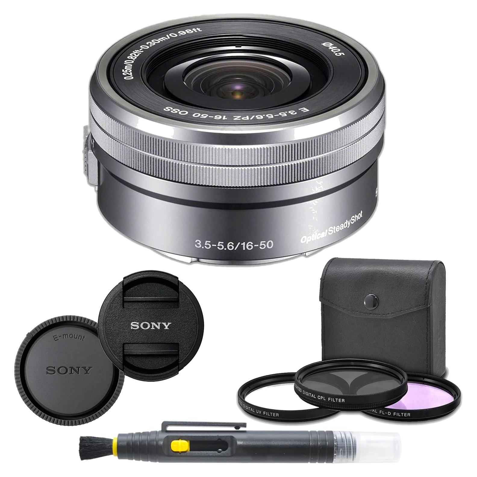Lente Sony E PZ 16-50mm f/3.5-5.6 OSS + Kit de Filtros