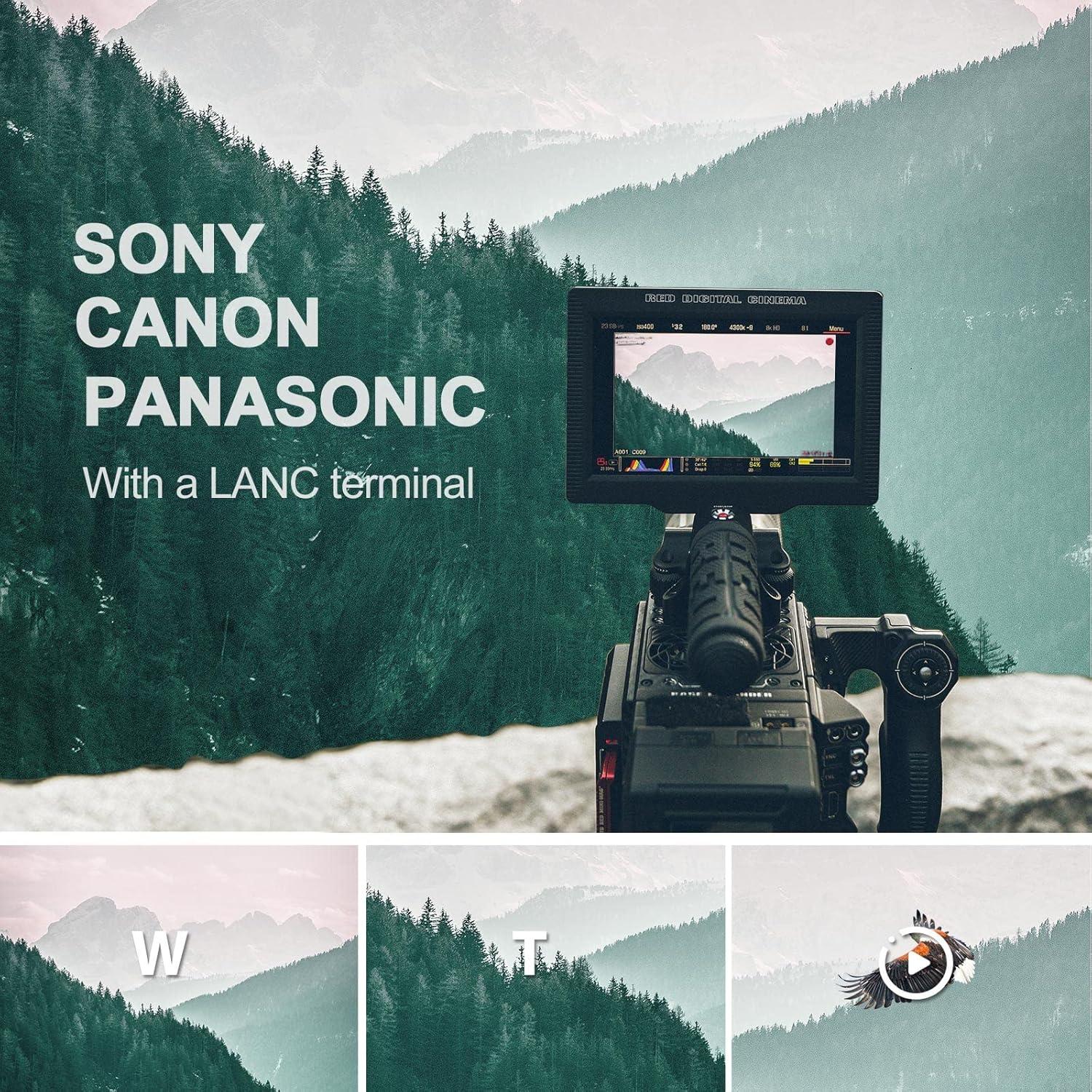 Controlador Remoto de Zoom AODELAN ZC-1 para Camcorders