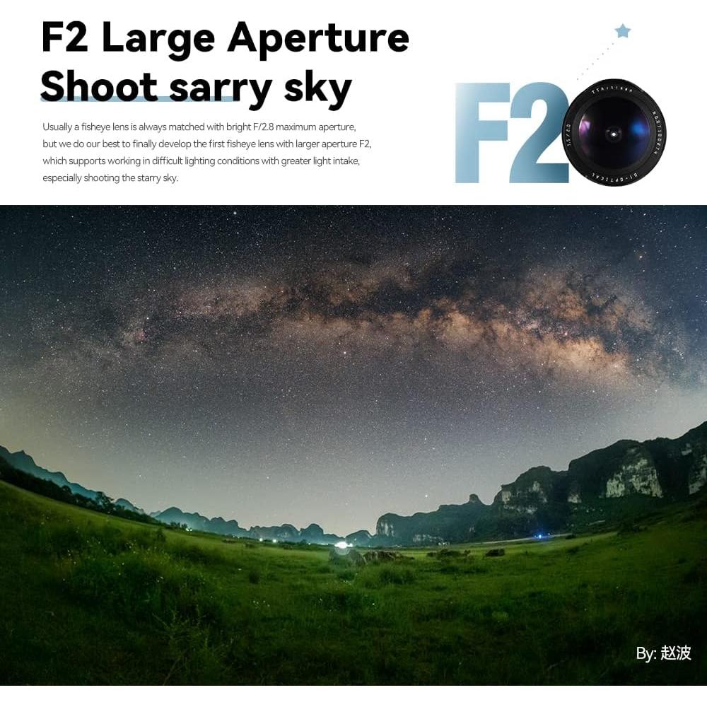 Lente Gran Angular TTArtisan 7.5mm F2.0 para Sony E