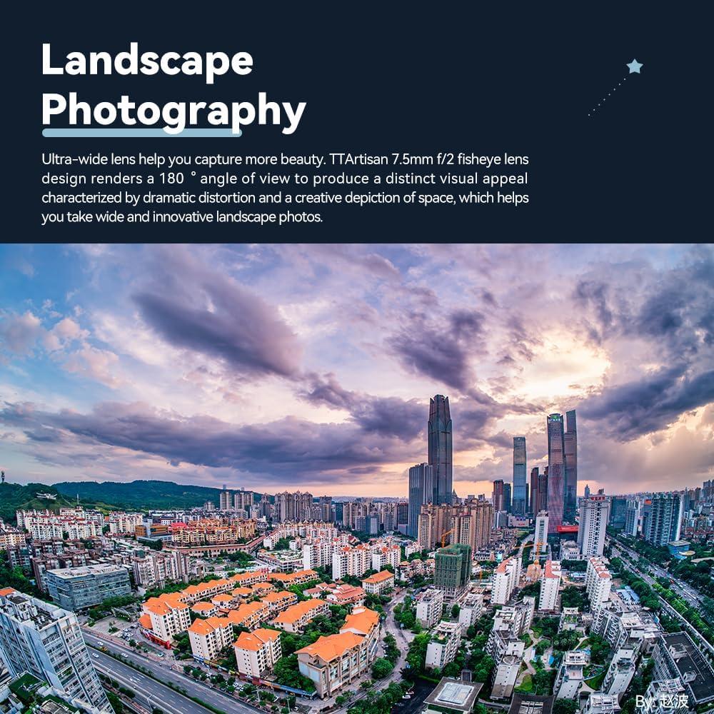 Lente Gran Angular TTArtisan 7.5mm F2.0 para Sony E