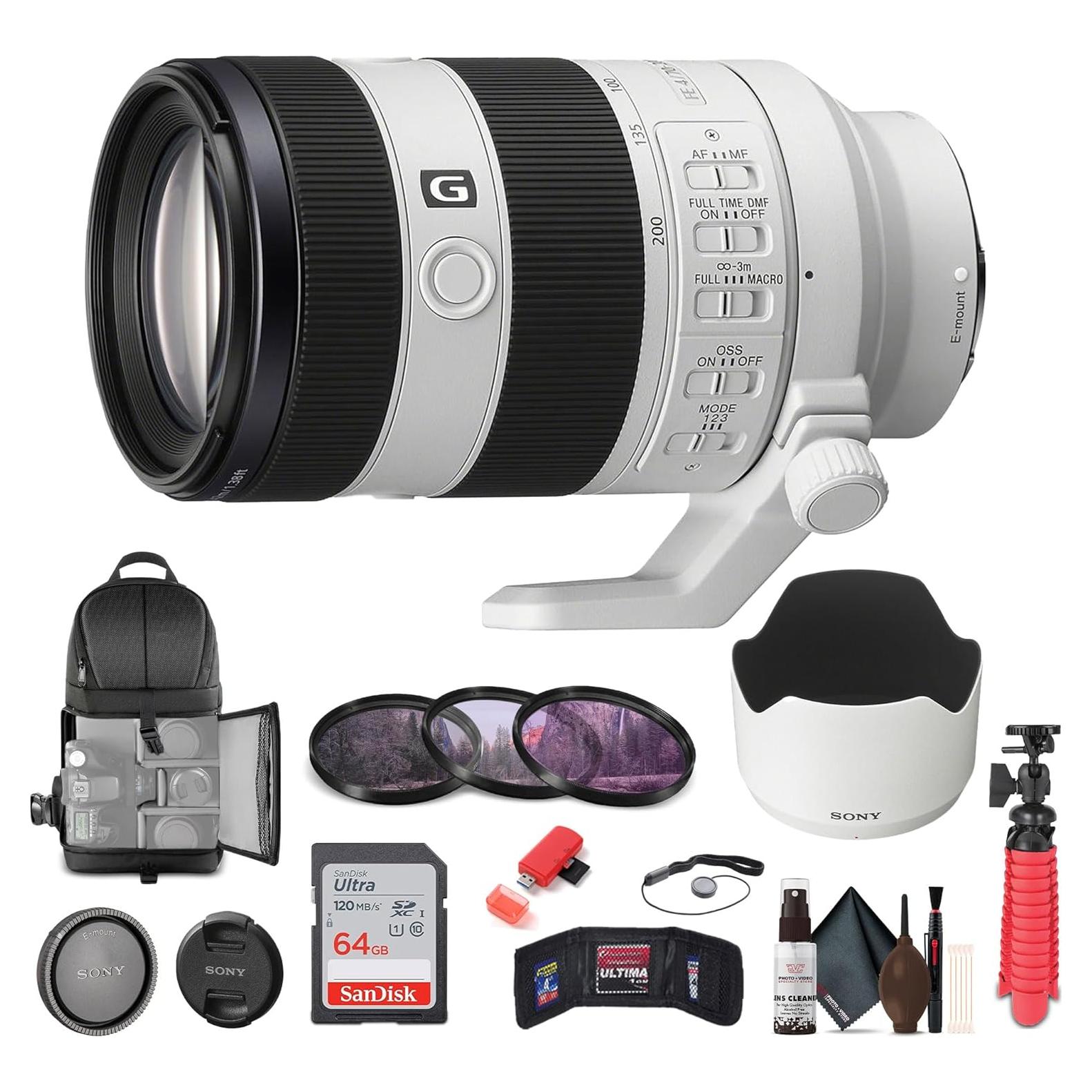 Lente Sony FE 70-200mm f/4 Macro G OSS II + Accesorios