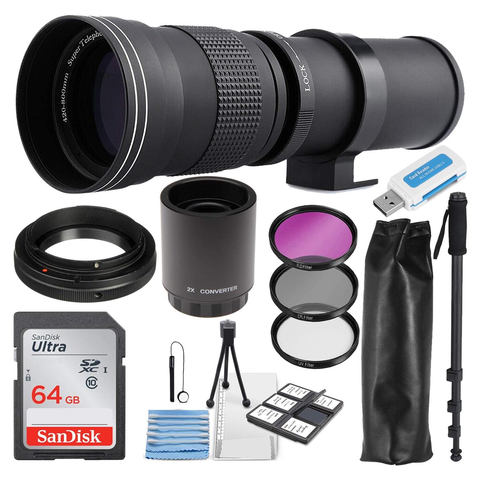 Lente Telefoto Manual Commander Optics 420-800mm f/8 para Sony