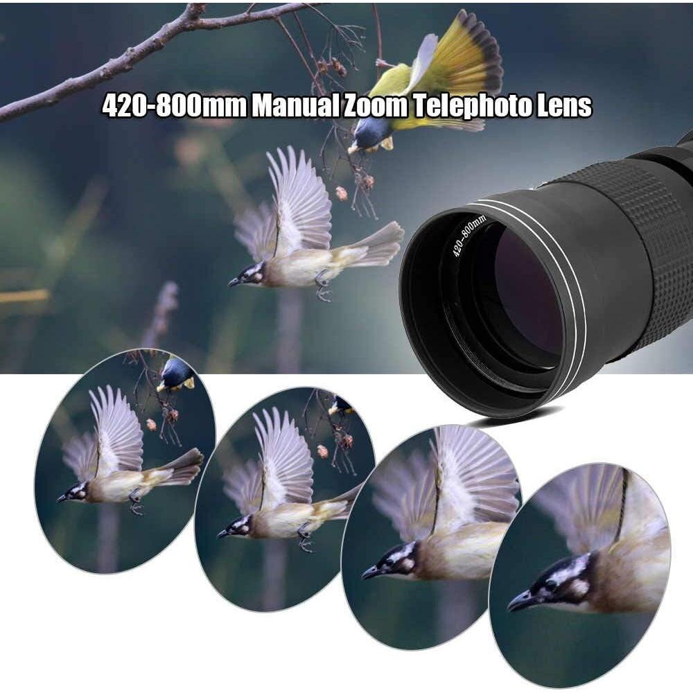 Lente Telefoto Manual Commander Optics 420-800mm f/8 para Sony