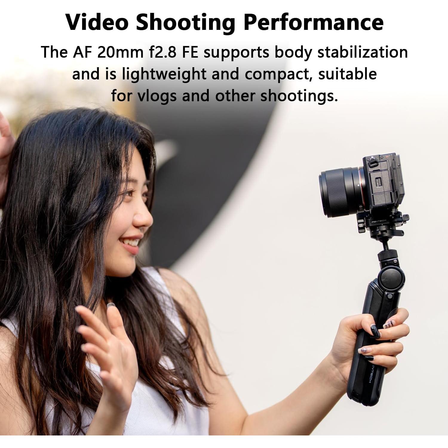 Lente Viltrox 20mm F2.8 FE Autofoco para Cámaras Sony E