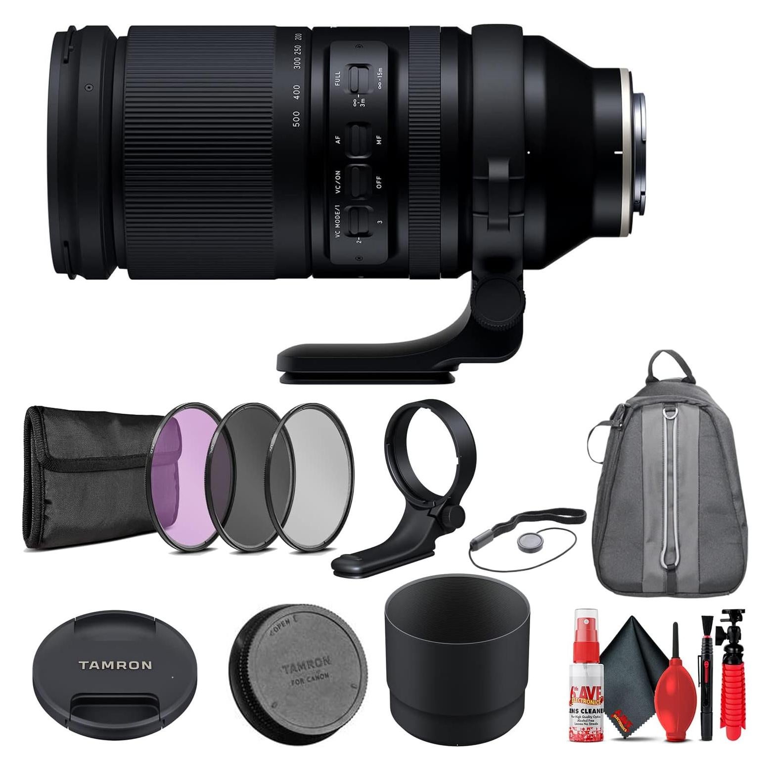 Lente Tamron 150-500mm f/5-6.7 Di III VXD para Sony E + Accesorios
