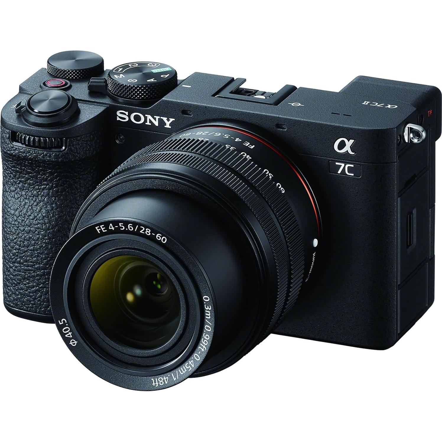 Cámara Sony Alpha 7C II con Lente 28-60mm - Compacta y Ligera