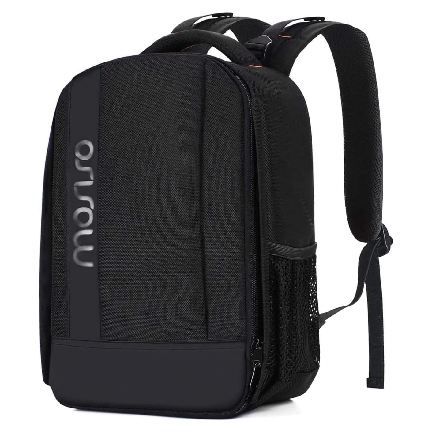 Mochila para cámara MOSISO negra DSLR/SRL con compartimentos