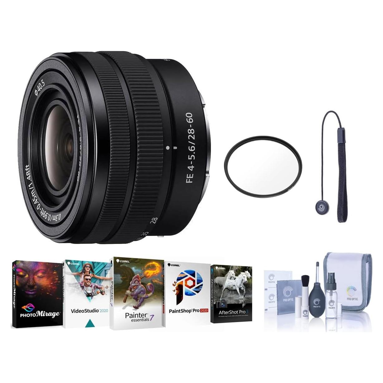 Lente Sony FE 28-60mm f/4-5.6 para cámaras Alpha
