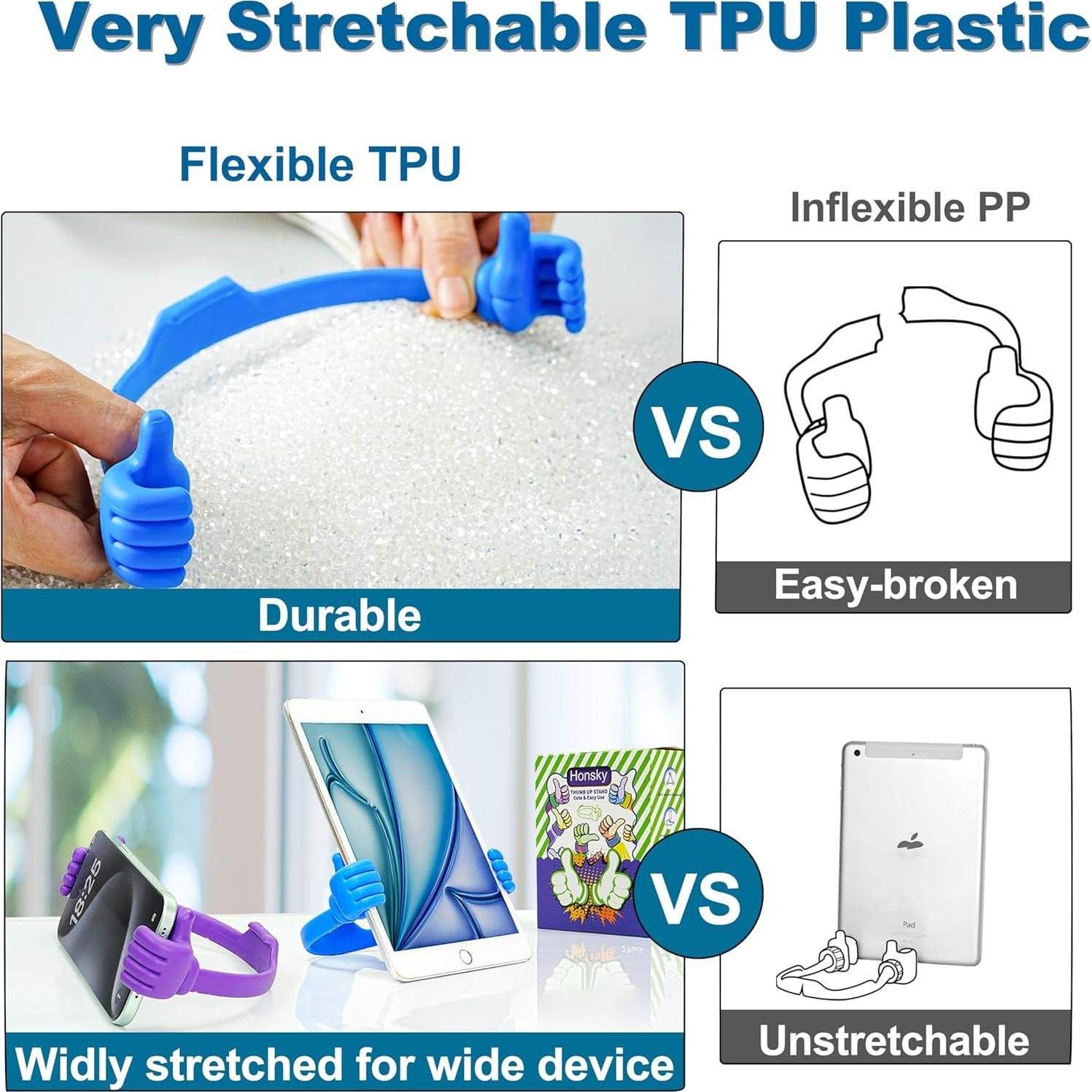 Soporte para Teléfono Honsky Multiángulo Morado 2 Piezas