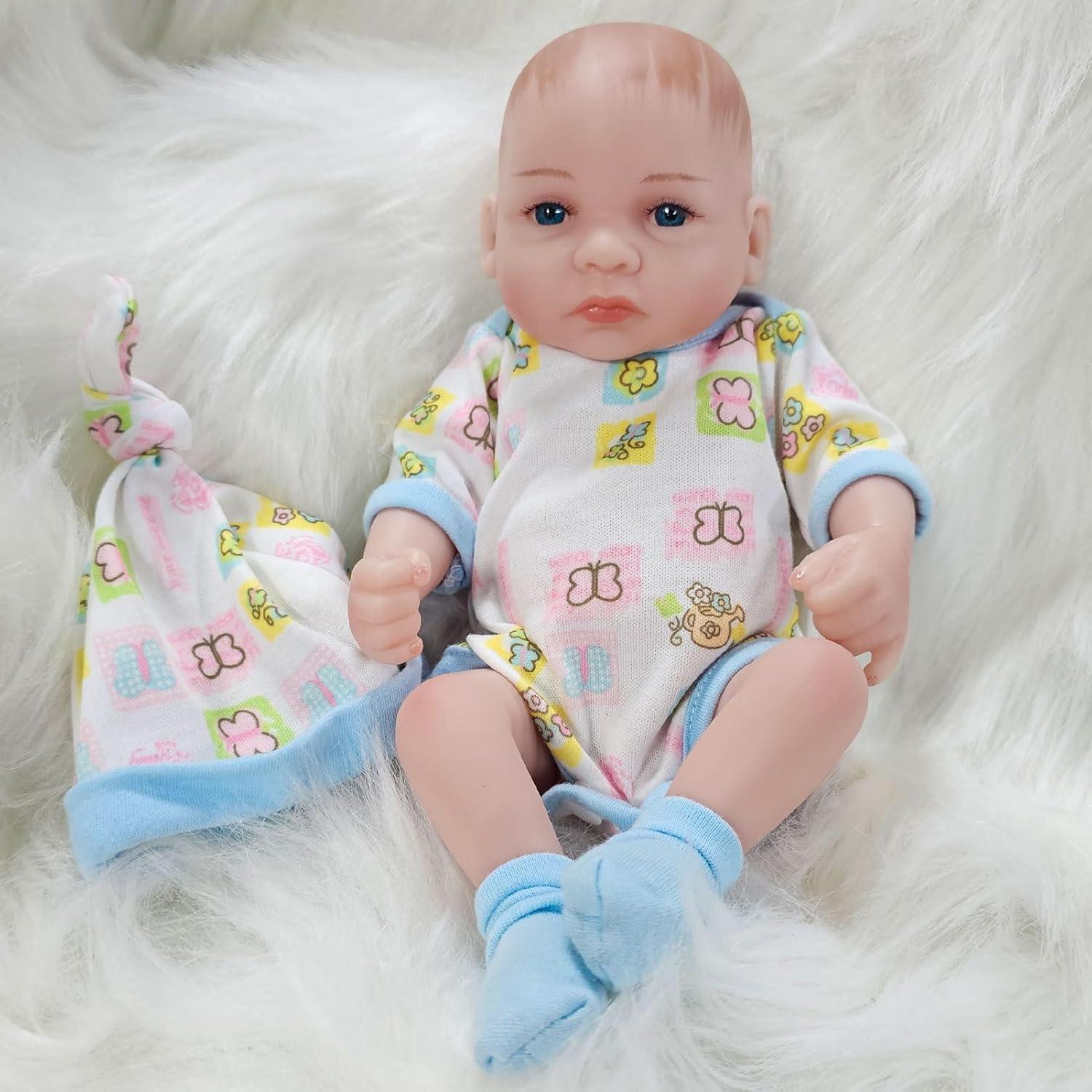 Muñeco Reborn JRLCGYP niño 25,4 cm con accesorios