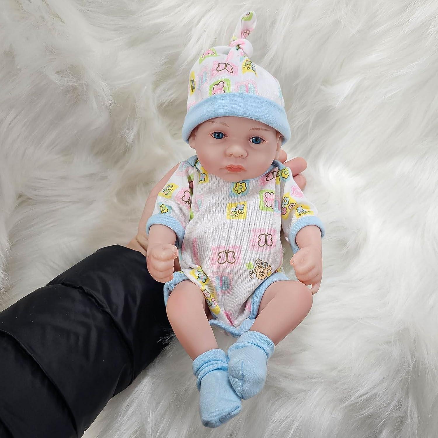 Muñeco Reborn JRLCGYP niño 25,4 cm con accesorios