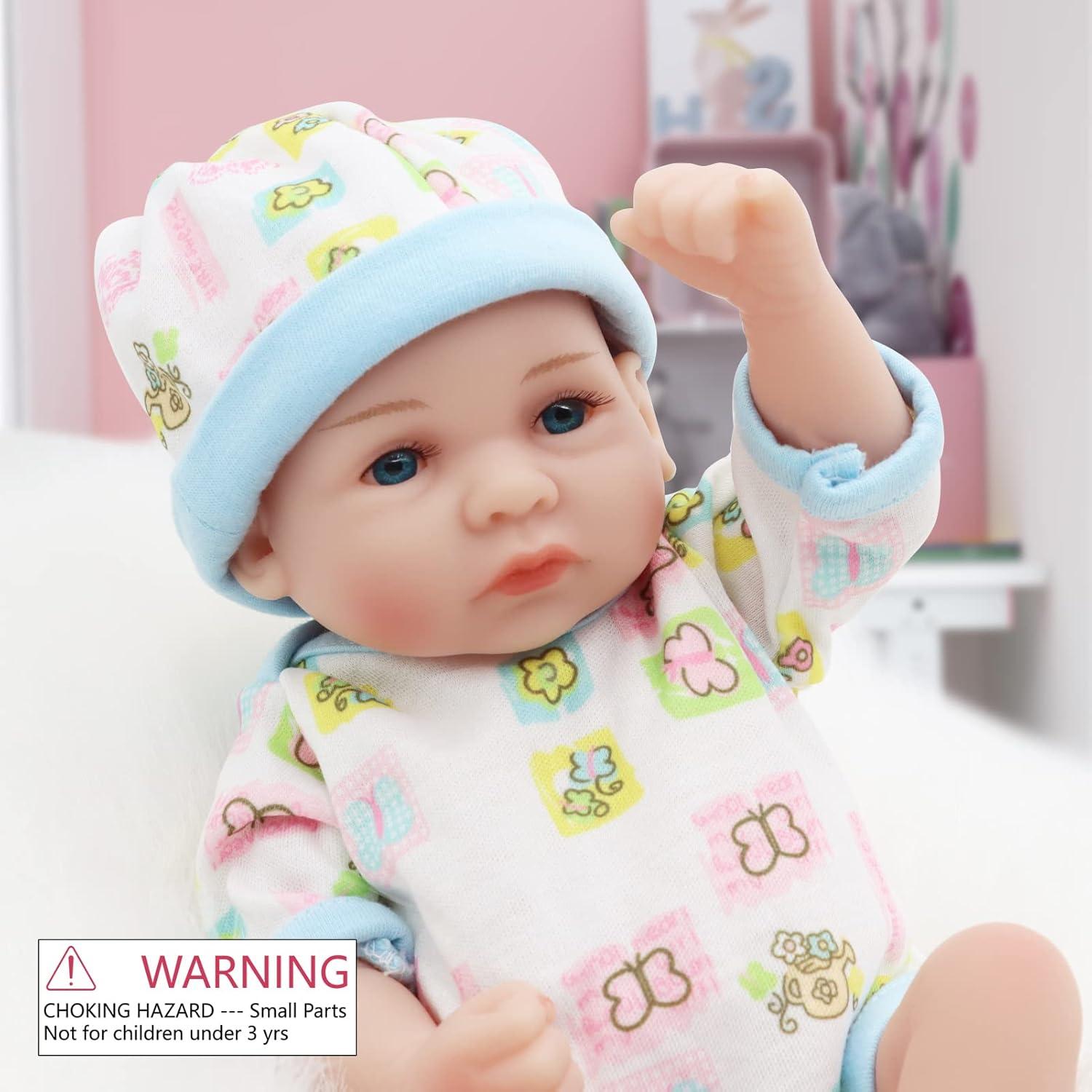 Muñeco Reborn JRLCGYP niño 25,4 cm con accesorios