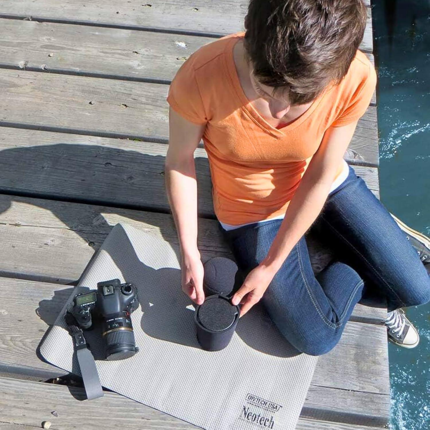 Funda de Neopreno Plegable OP/TECH USA 306 para Lentes de Cámara