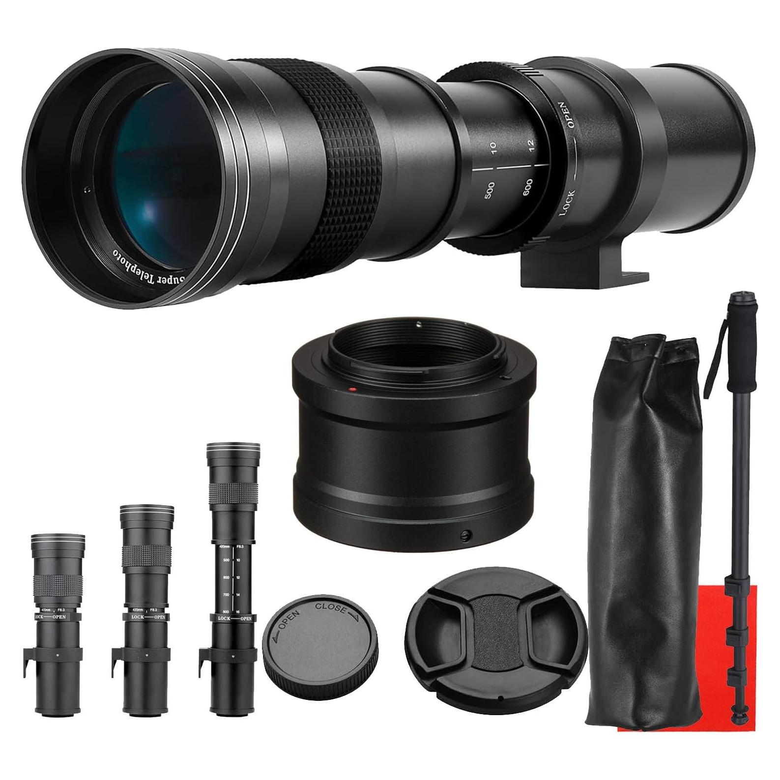 Lente Telefoto Zoom 420-800mm Commander Optics para Panasonic