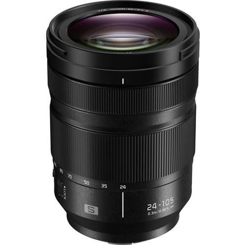 Lente Panasonic Lumix S 24-105mm f/4 Macro O.I.S. con Accesorios