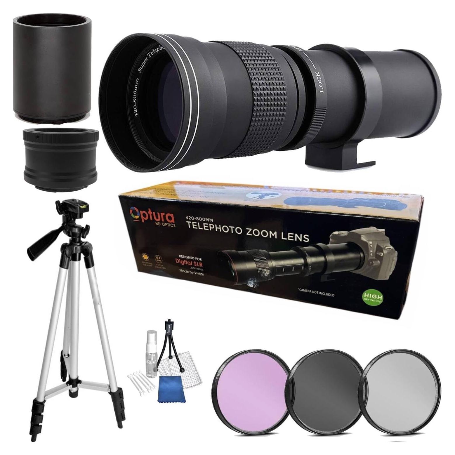 Lente Telefoto Zoom Manual 420-1600mm OPTURA para Panasonic