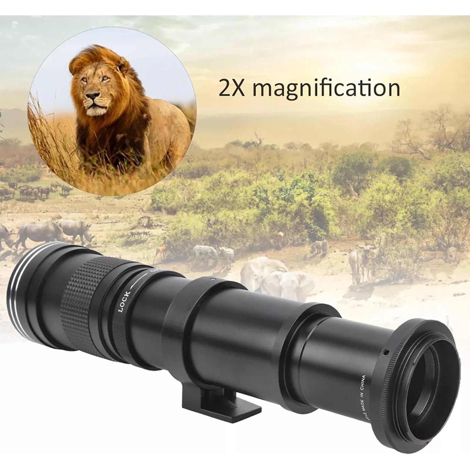 Lente Telefoto Zoom Manual 420-1600mm OPTURA para Panasonic