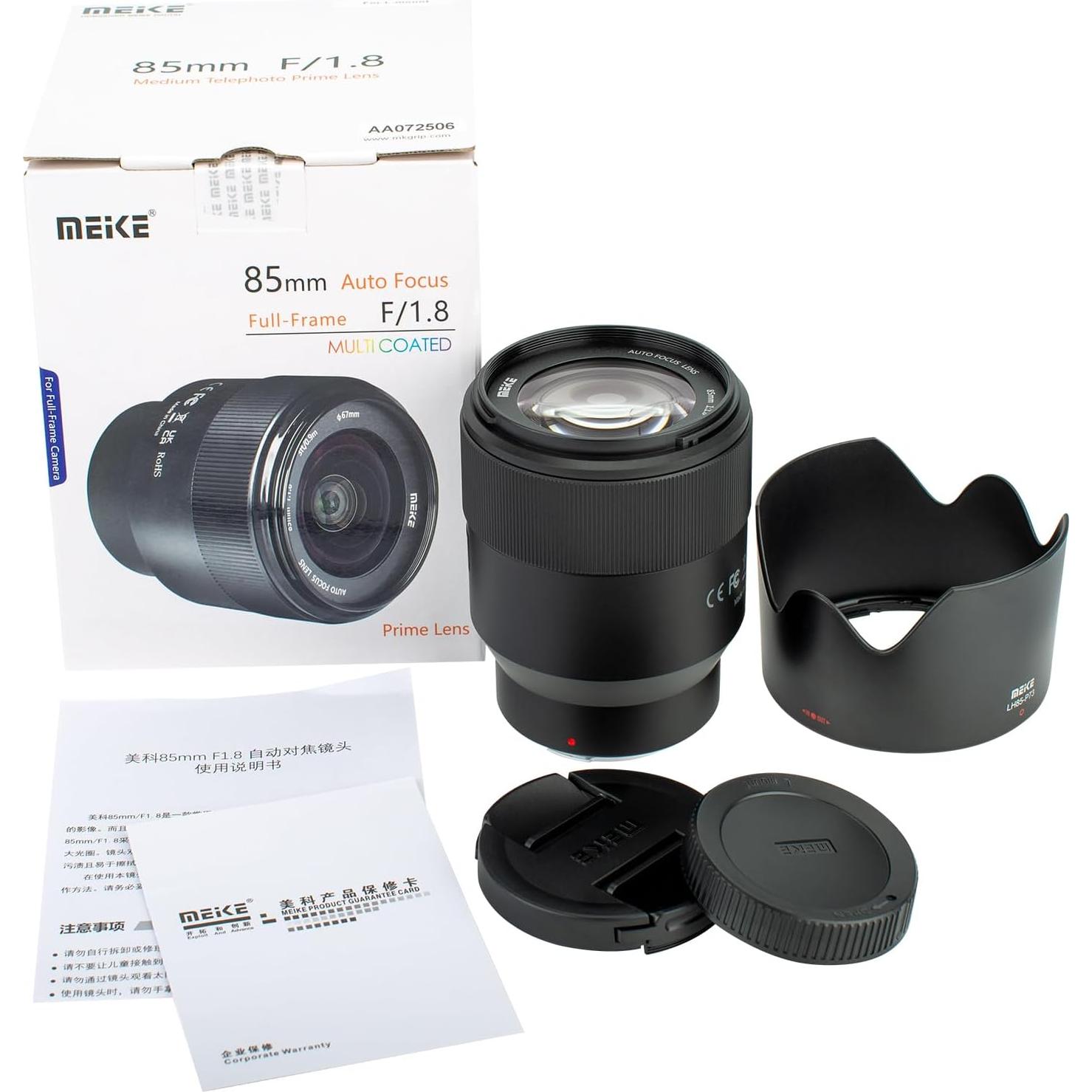 Lente Telefoto Meike 85mm F1.8 AF para Cámaras Sin Espejo L