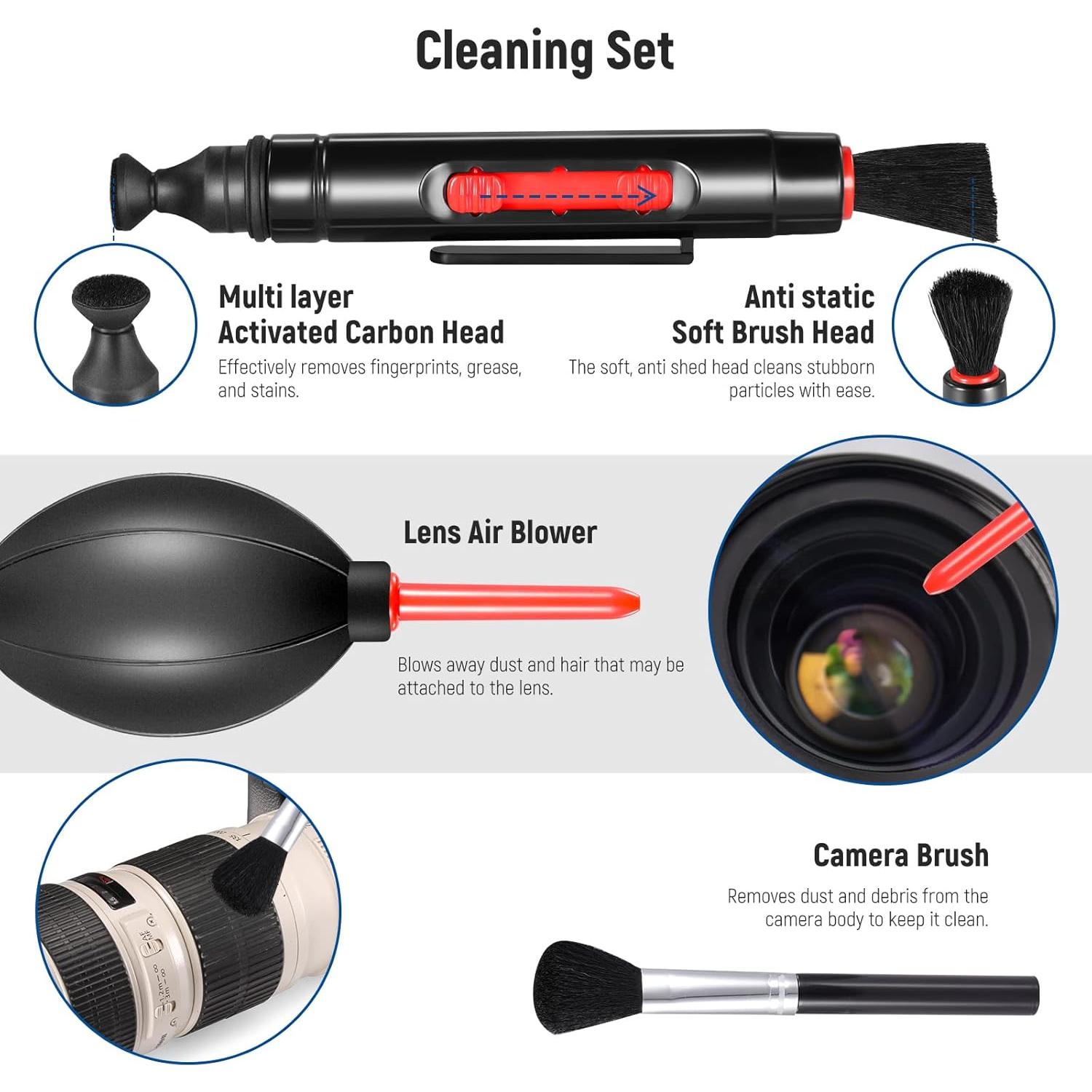 Kit de Lentes y Filtros NEEWER 52mm Gran Angular y Telefoto