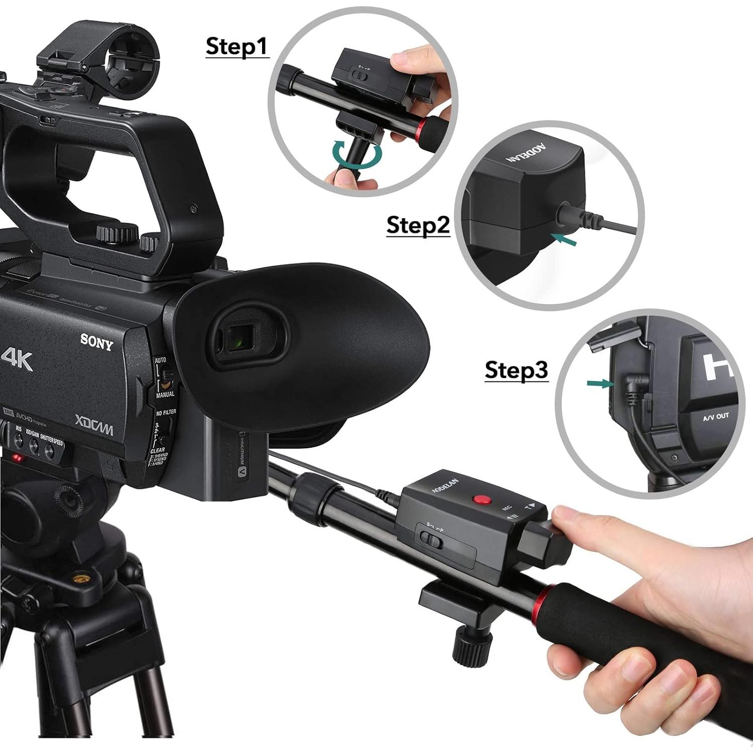 Control Remoto de Zoom ZC-1 para Videocámaras Sony Canon Panasonic