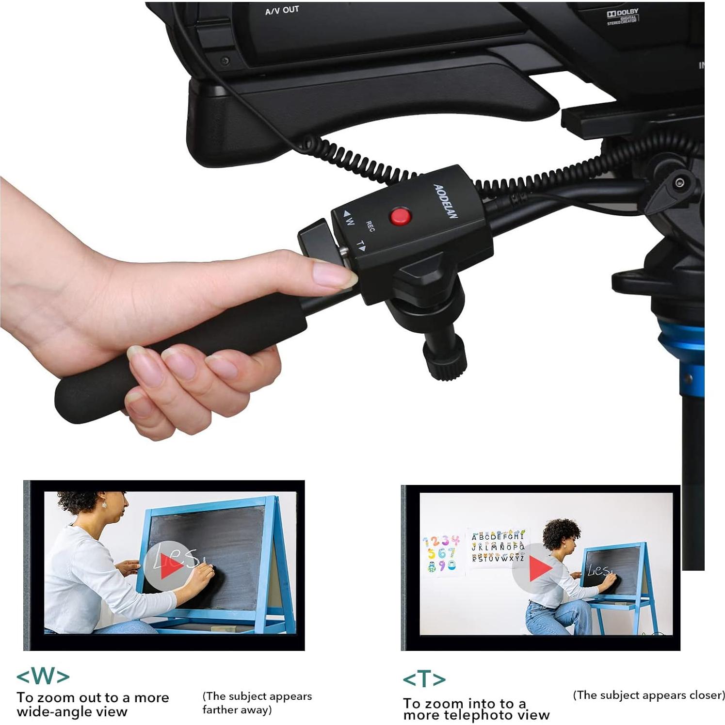 Control Remoto de Zoom ZC-1 para Videocámaras Sony Canon Panasonic