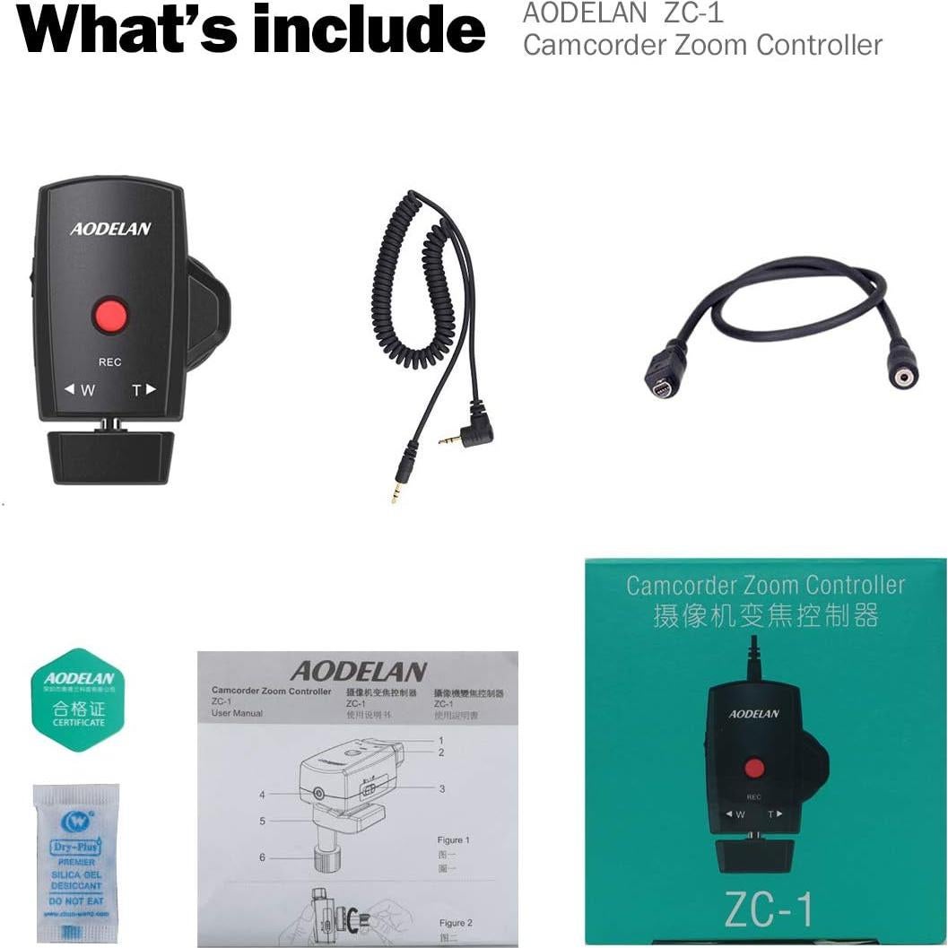 Control Remoto de Zoom AODELAN para Cámaras LANC - 170g
