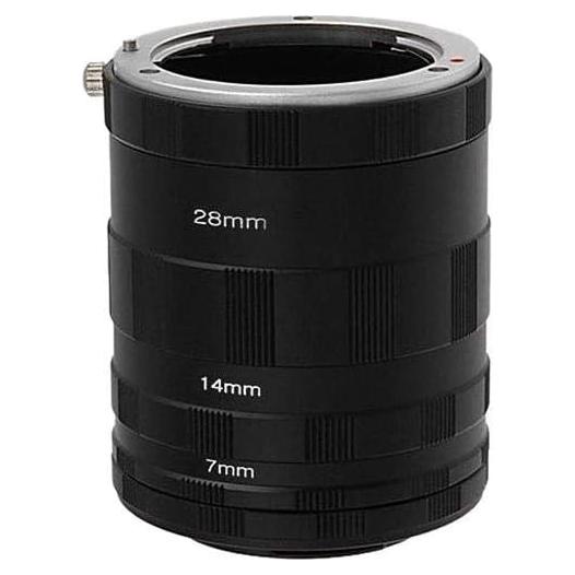Juego de tubos de extensión Fotodiox Macro para cámaras Micro 4/3