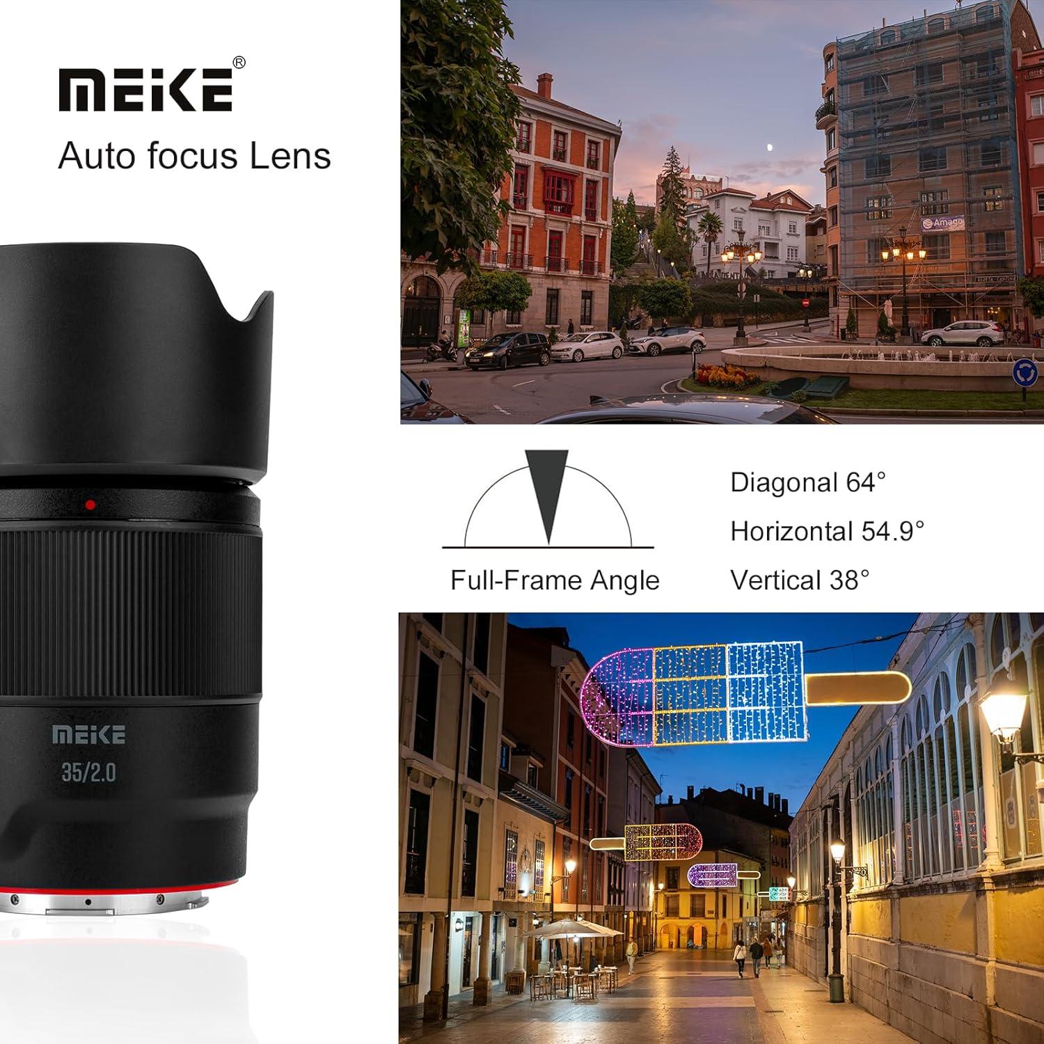 Lente Meike 35mm F2.0 STM Auto Enfoque para Panasonic Lumix