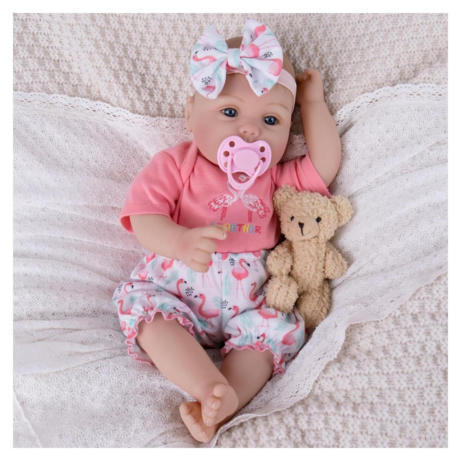 Muñeca Reborn Realista Milidool Yvonne 45.72 cm Suave