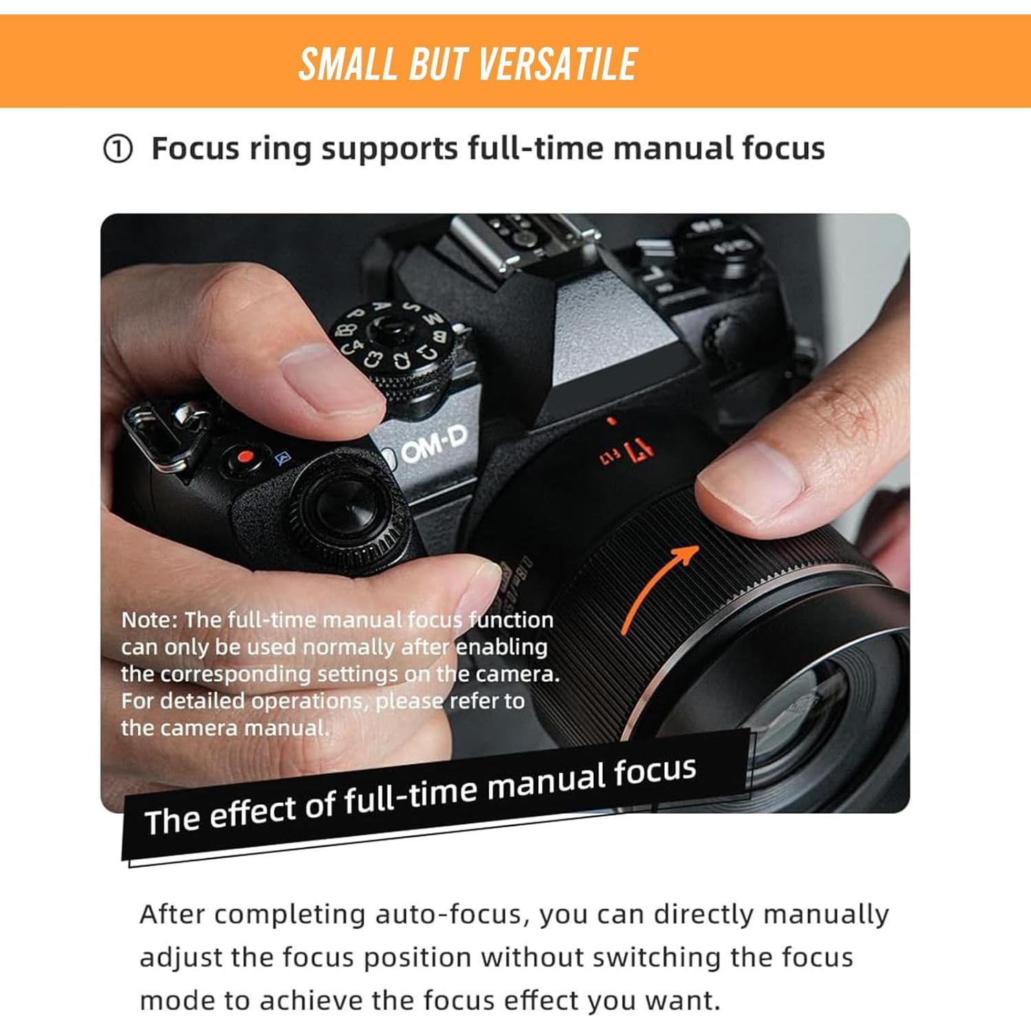 Lente Prime YONGNUO YN17MM F1.7 para Cámaras M4/3