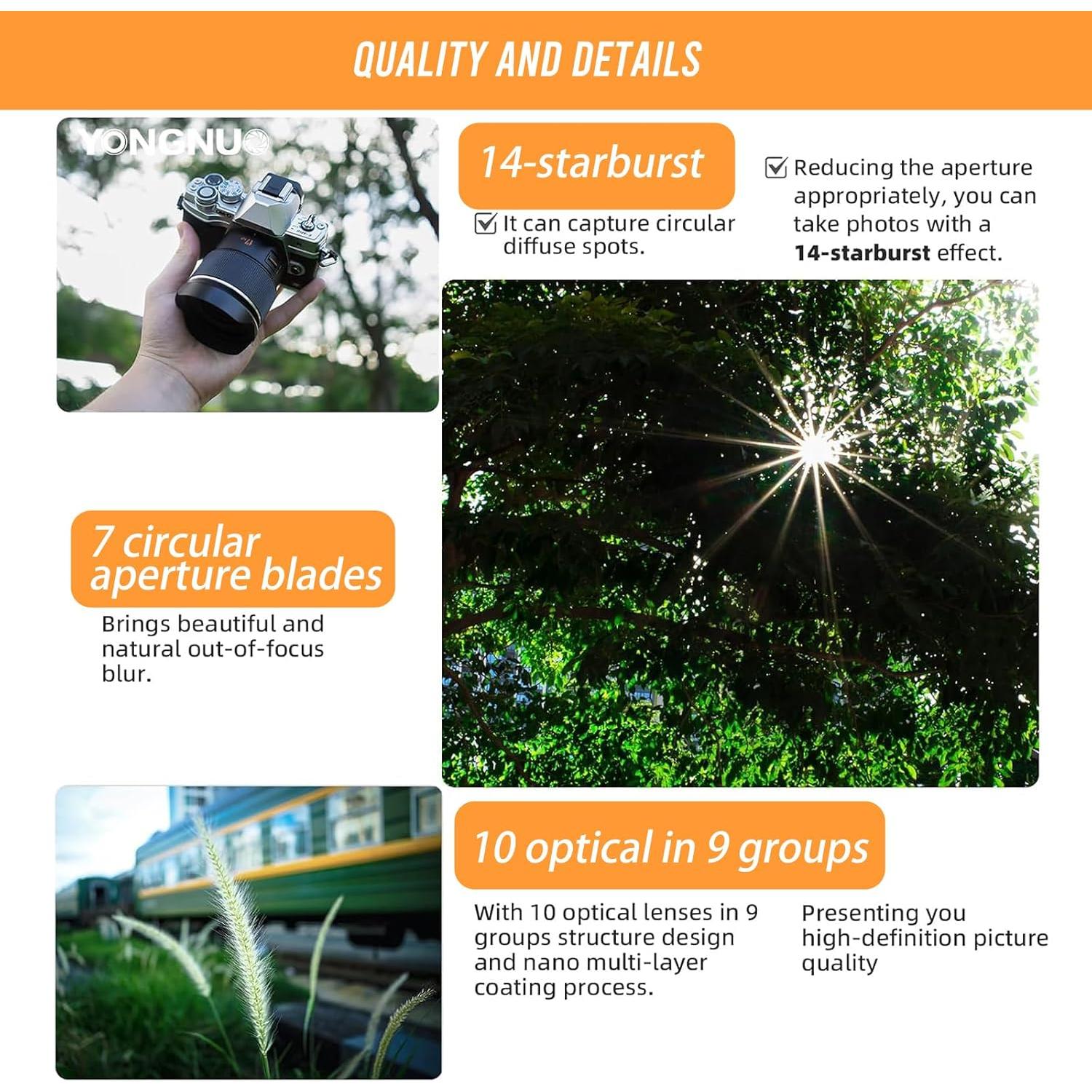 Lente Prime YONGNUO YN17MM F1.7 para Cámaras M4/3