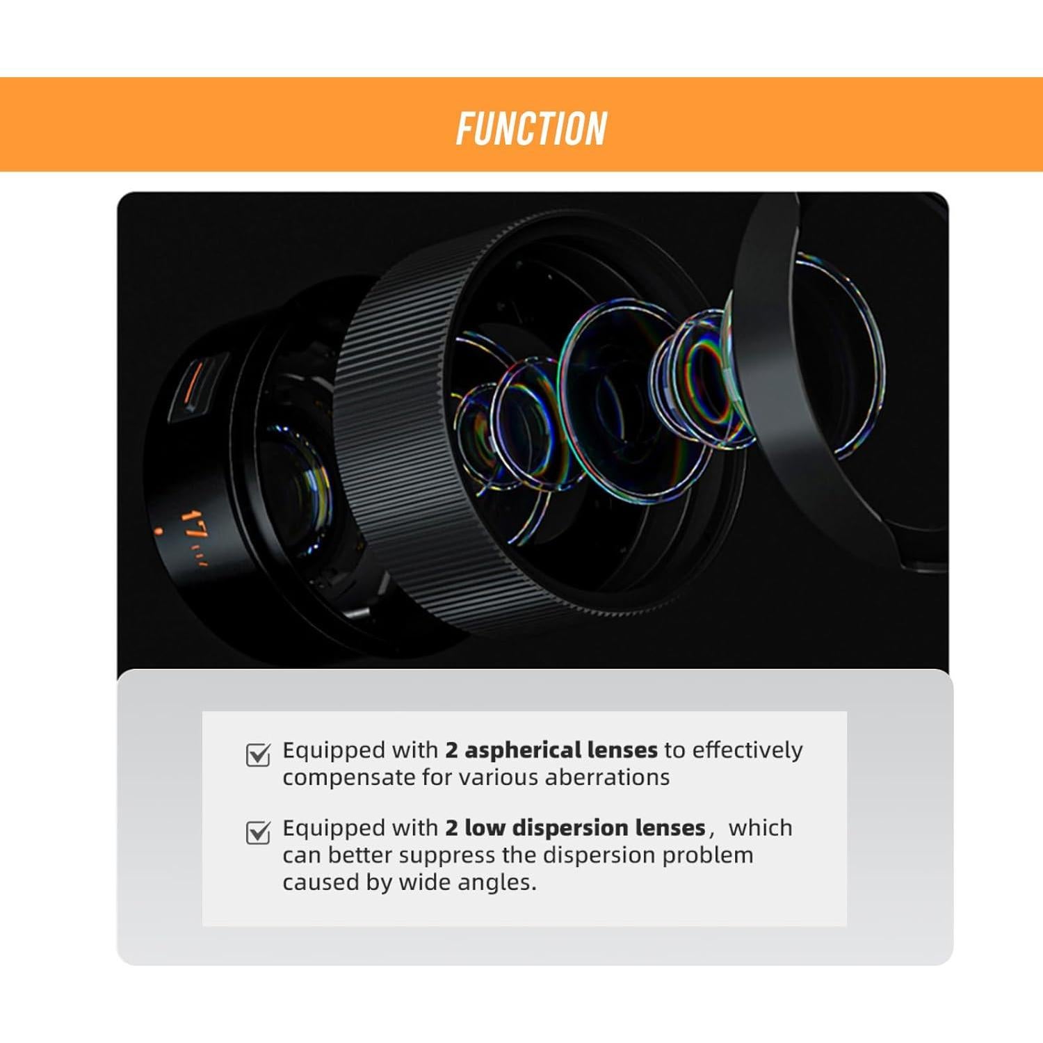 Lente Prime YONGNUO YN17MM F1.7 para Cámaras M4/3