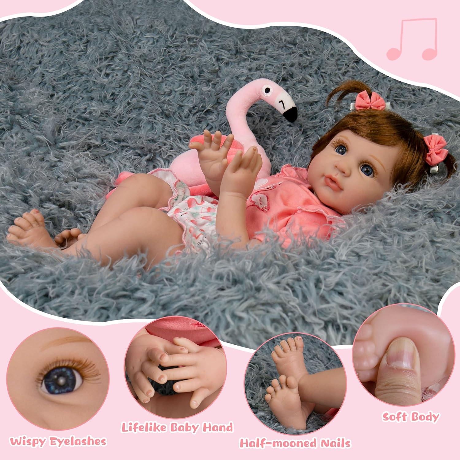 Muñeca Reborn Milidool 22" (55 cm) Realista para Niña