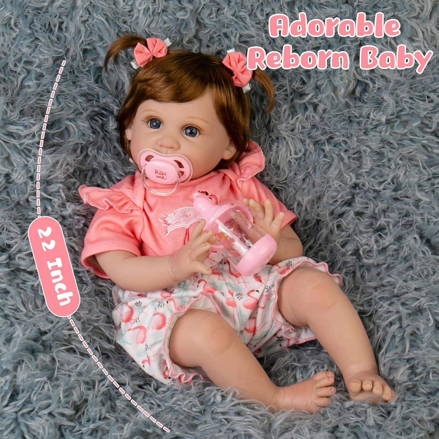 Muñeca Reborn Milidool 22" (55 cm) Realista para Niña