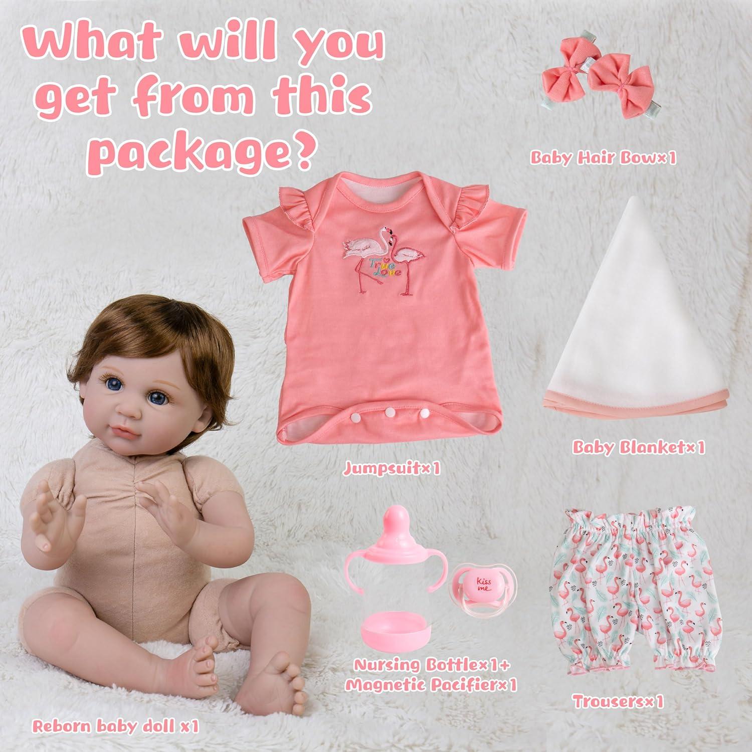 Muñeca Reborn Milidool 22" (55 cm) Realista para Niña