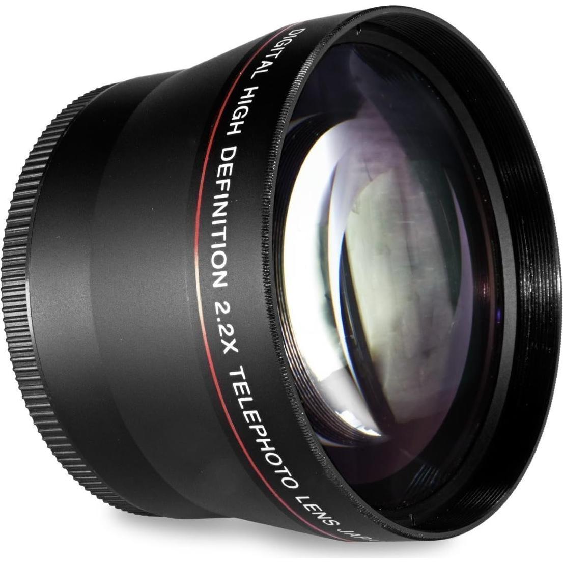 Kit de Accesorios para Cámaras 58mm - Lente Gran Angular 0.43x, Telefoto 2.2x, Filtros y Capucha