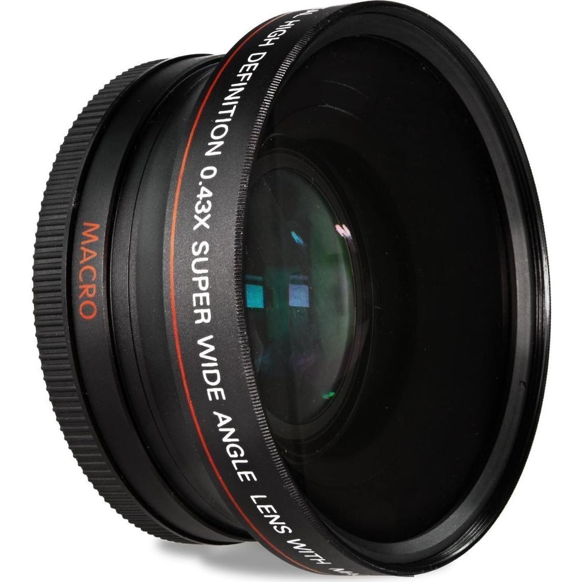 Kit de Accesorios para Cámaras 58mm - Lente Gran Angular 0.43x, Telefoto 2.2x, Filtros y Capucha