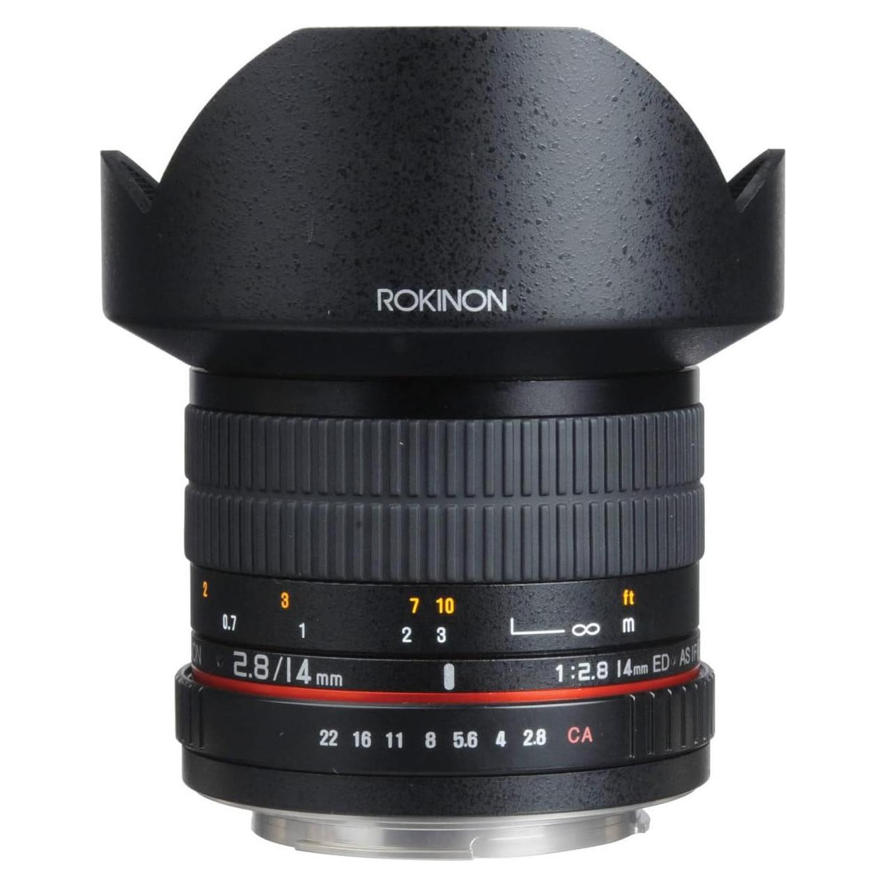 Lente Ultra Gran Angular Rokinon 14mm f/2.8 para Canon
