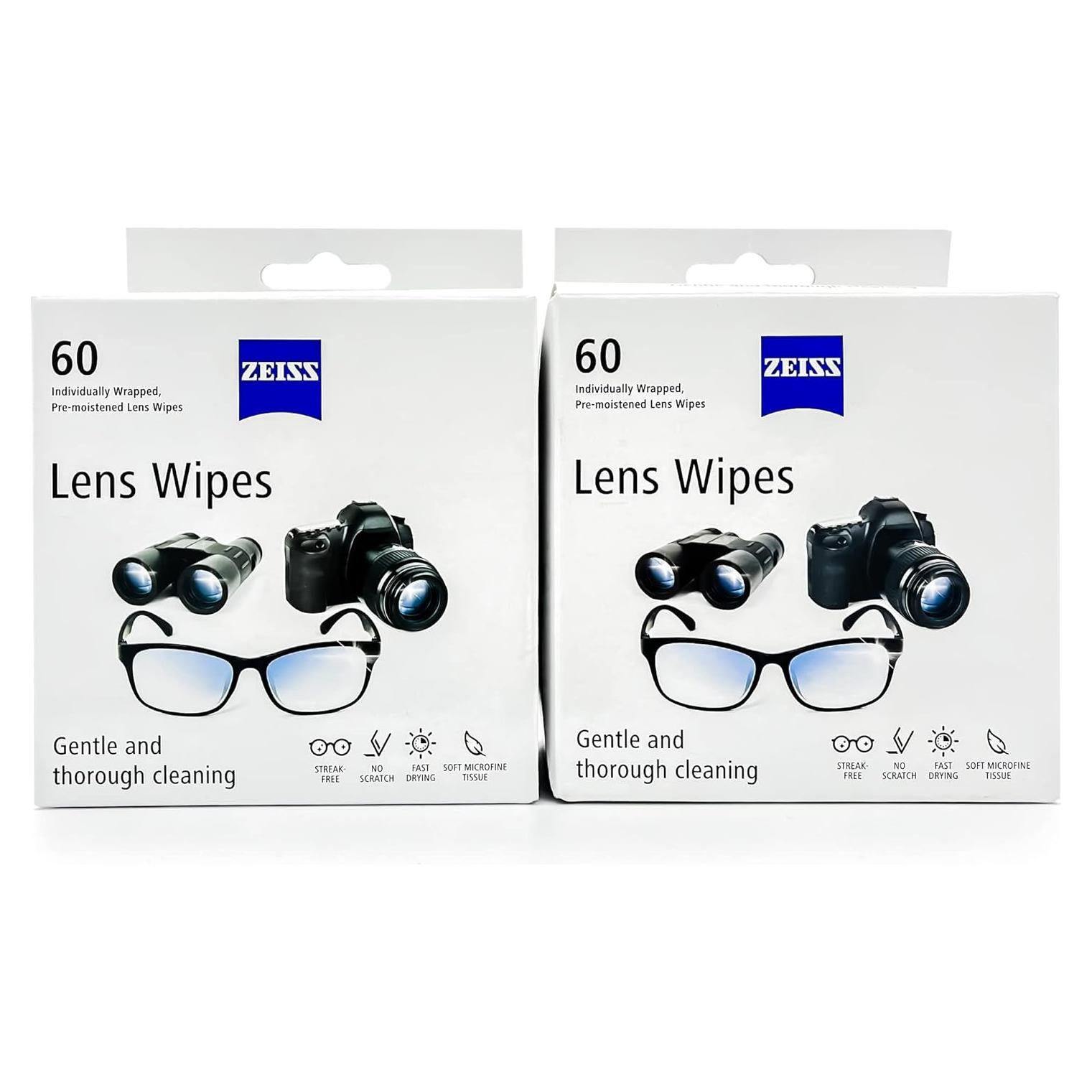 Toallitas de limpieza ZEISS 120 unidades para lentes