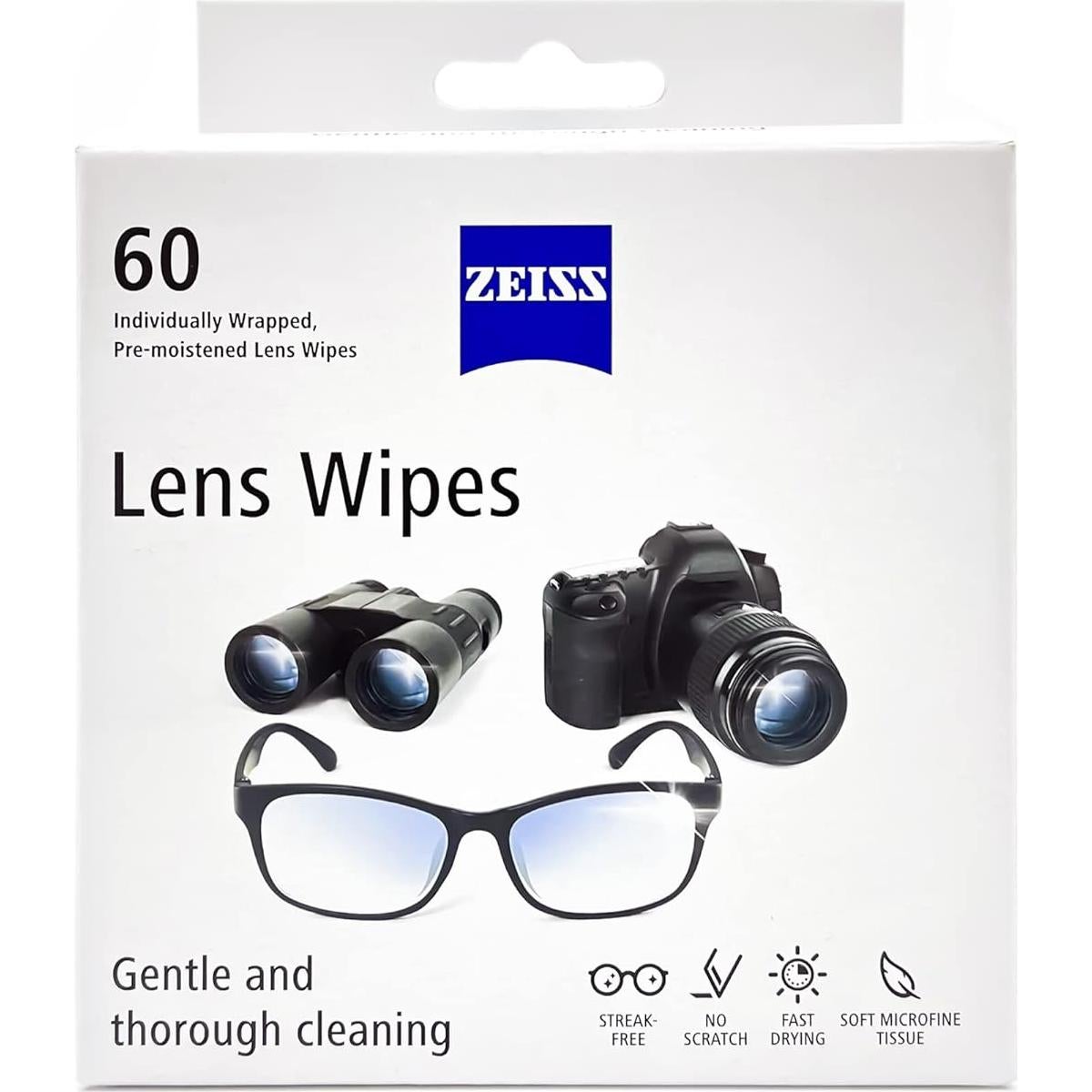 Toallitas de limpieza ZEISS 120 unidades para lentes