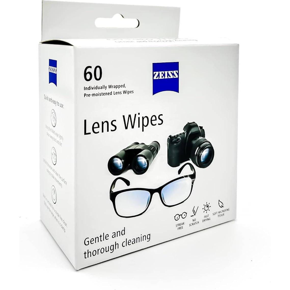 Toallitas de limpieza ZEISS 120 unidades para lentes