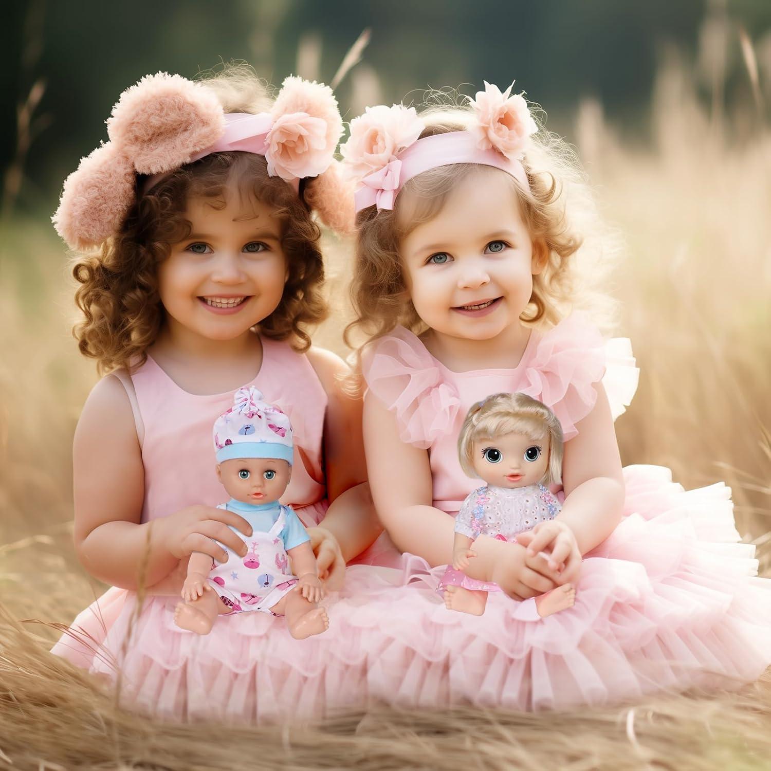 Ropa de Muñeca ARTST 6 Conjuntos para Bebé 10-12 Pulgadas