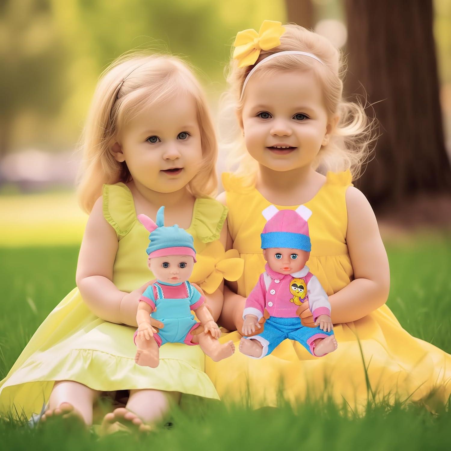 Ropa de Muñeca ARTST 6 Conjuntos para Bebé 10-12 Pulgadas