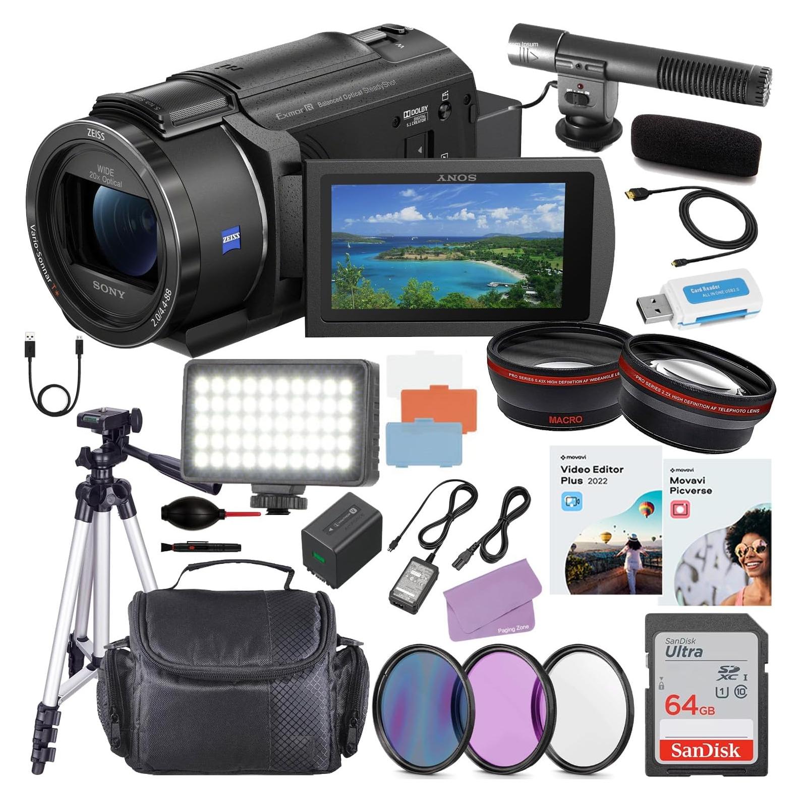 Sony FDR-AX43 Handycam 4K UHD + Kit Accesorios 64GB