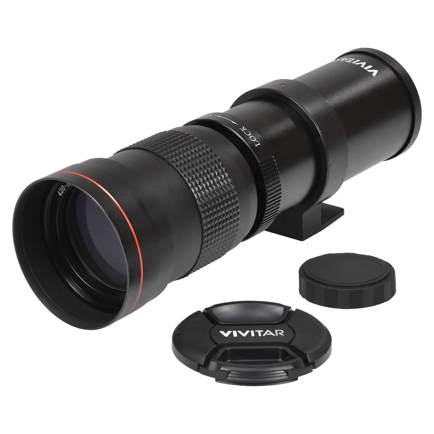Lente Telefoto Zoom Vivitar 420-800mm f/8.3 Enfoque Manual