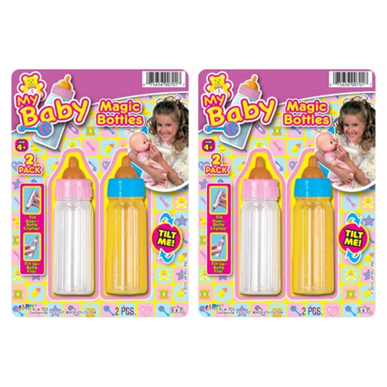 Botellas Mágicas para Muñecas JA-RU - Paquete de 4, 10.16 cm