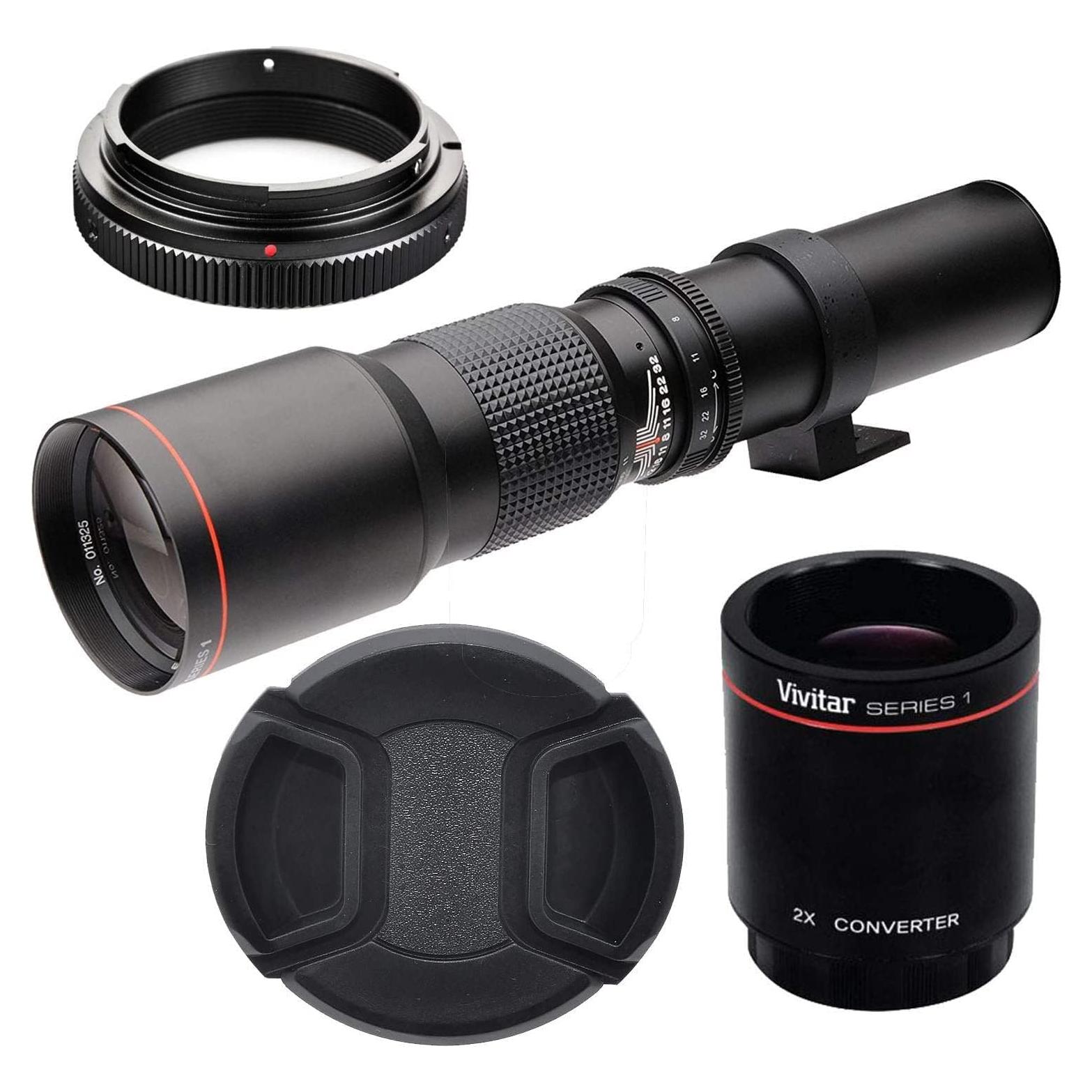 Lente Telefoto Manual VCC 500mm f/8 para Nikon DSLR